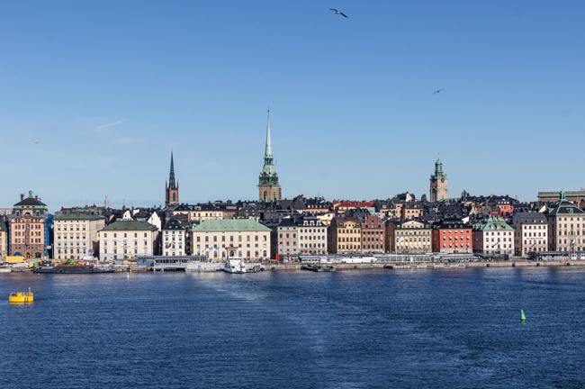 Stockholm Stadtansicht vom Stadsgården aus